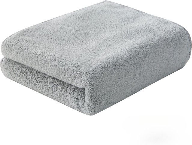 Yiran Furniture Korallen Flausch Handtuch aus Mikrofaser, weich und saugfähig, B/H: 35 x 72 cm - Bild 1