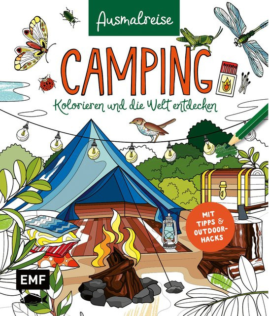 EMF Ausmalreise Camping Ausmalbuch Bunt / Mehrfarbig - Bild 1