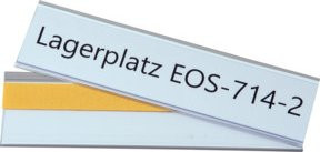 Eichner Selbstklebender Etikettenhalter aus transparentem PVC B/H: 54 x 200 mm - Bild 1