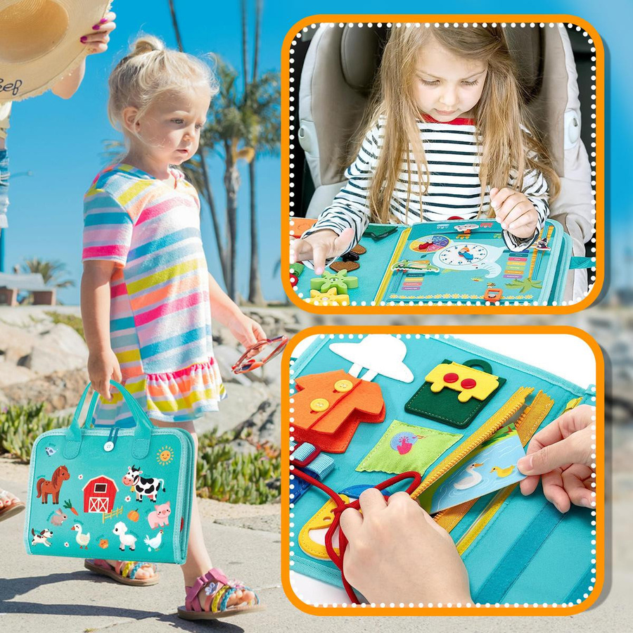 Linyi toy Bauernhof Buch Grün, 3-6 Jahre - Bild 2