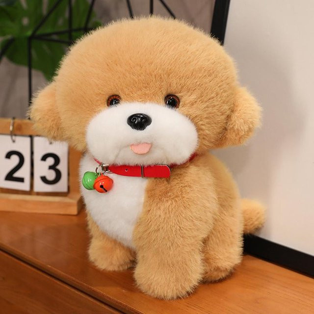 Mu Cheng Teddyhund Pudel Plüschtier, braun, 30cm - Bild 1