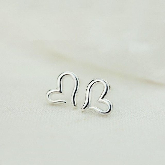 Ohrstecker 925 Silber, Herz, Damen - Bild 1