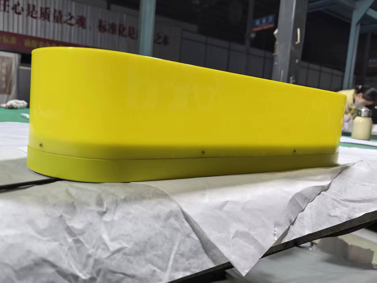 Anpassbare 3D Acrylbox als kommerzielles Ladenschild in Gelb - Bild 2