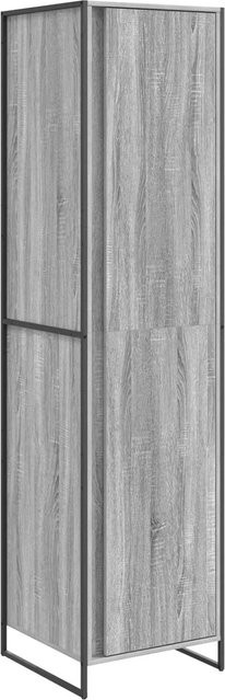 Set aus 2 vidaXL Kleiderschränken in Grau Sonoma, Holzwerkstoff, B/T/H: 50 x 50 x 200 cm - Bild 1