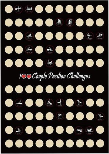 Exquiste life Poster mit 100 Positionsherausforderungen für Paare, Rubbelkarte für Erwachsene in Mehrfarbig - Bild 1