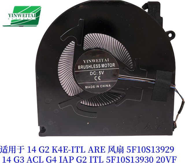 Lenovo Lüfter in Schwarz für ThinkBook 20VF 20VD 14G2 ARE 14G3 ACL 21A2 G2 G3 ITL BAPD0806R5HY001 - Bild 1