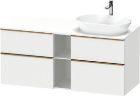 Duravit Waschtischunterschrank D-Neo in Weiß, Breite: 140 cm, Tiefe: 55 cm, Höhe: 55 cm - Bild 1