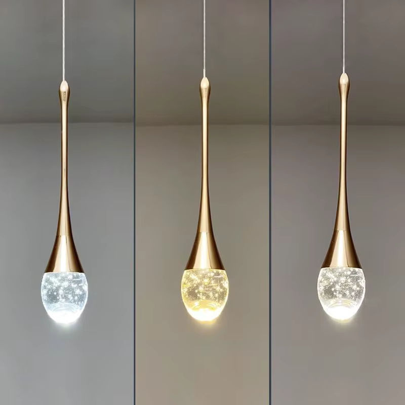 Claeted Kristall-Pendelleuchte LED in Gold/Messing für Wohnzimmer und Schlafzimmer - Bild 5
