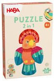 HABA 2 in 1 Holzpuzzle Papagei in Bunt/Mehrfarbig - Bild 1