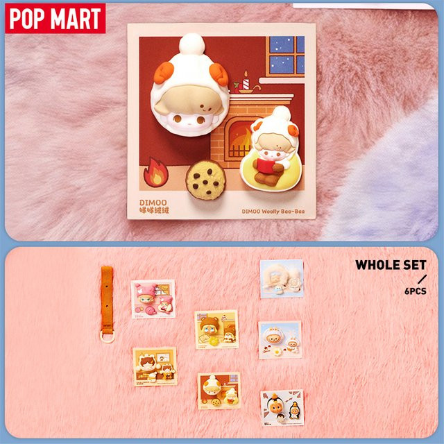 POP MART Fluffy & Cozy Series, Dekorative Charm Blind Box, 6-teiliges Set - Bild 1