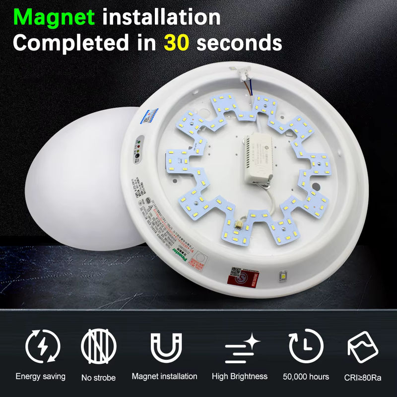 ZGREDED LED-Modul Ring LED-Panel als Ersatz-Licht-Kit für Deckenleuchten und Deckenventilatoren, Farbe: Weiß, 220V - Bild 3