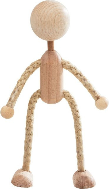 Rayher Rohpüppchen mit Kopf Weihnachtsdekoration Beige Holz - Bild 1