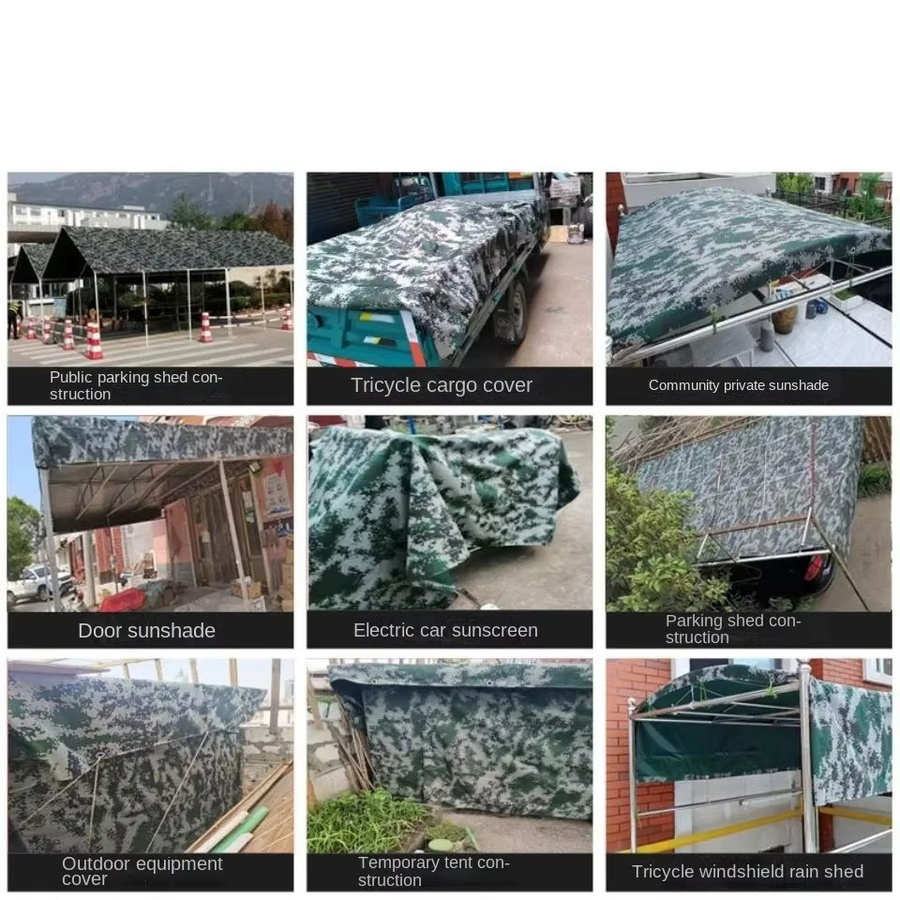 Wasserdichte Oxford-Plane als Regenschutz und Baldachin in Papageienfarben aus Polyester - Bild 4
