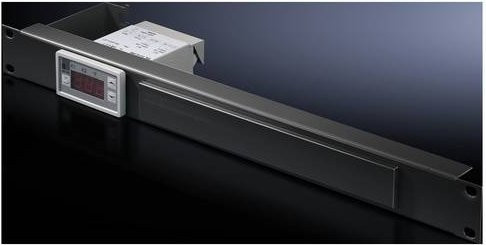 Rittal 5302041 19 Zoll Netzwerkschrank-Temperaturanzeige in Schwarz und Grau - Bild 1