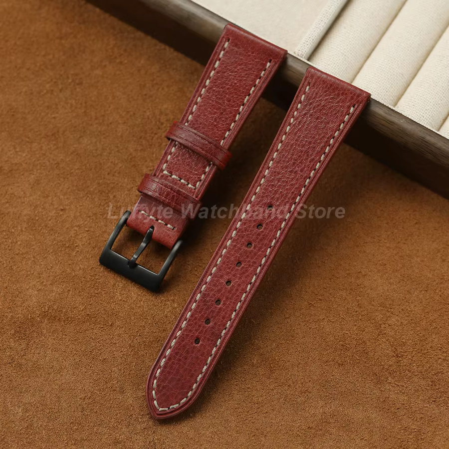 luffyte Uhrenarmband Leder, Herren - Bild 2