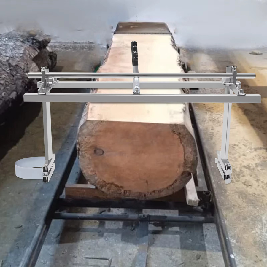 Höhenverstellbare Kettensägenmühle aus Aluminium in Silber mit sicherem U-förmigem Stahl, passend für 1/2 bis 12 Zoll - Bild 3