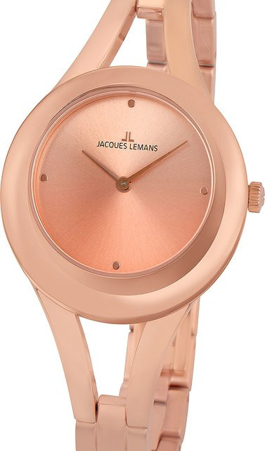 Jacques Lemans Damenuhr, Quarz, Edelstahl, Gold, 32 mm, 5 ATM - Bild 1