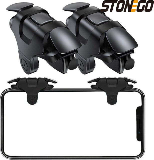 STONEGO Handy-Spieltrigger L1 R1 für Mobile Shooter in Schwarz - Bild 1