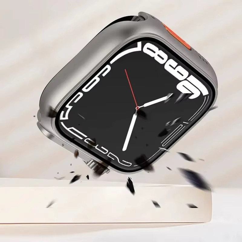 Displayschutz Glas für Apple Watch, Silber, Unisex - Bild 4