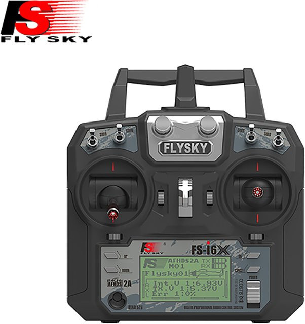Flysky FS-i6X AFHDS 2A RC-Sender mit X6B IA6B IA10B Empfänger 10-Kanal 2,4GHz für Flugzeuge, Helikopter und FPV-Renndrohnen - Bild 1