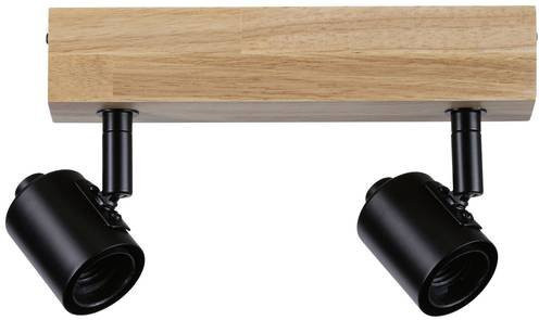 Paulmann Arvid 66771 Wandstrahler E27 in Schwarz und hellem Holz im skandinavischen Design - Bild 1