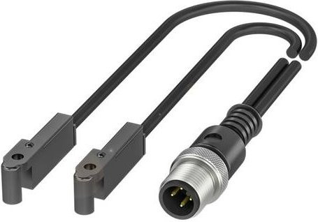 Balluff Magnetfeldsensor BMF 305K-PS-C-2-SA95-S4-00,3 BMF005Z PNP Öffner in Schwarz, B/T/H: 33,5 x 5 x 10,5 mm - Bild 1