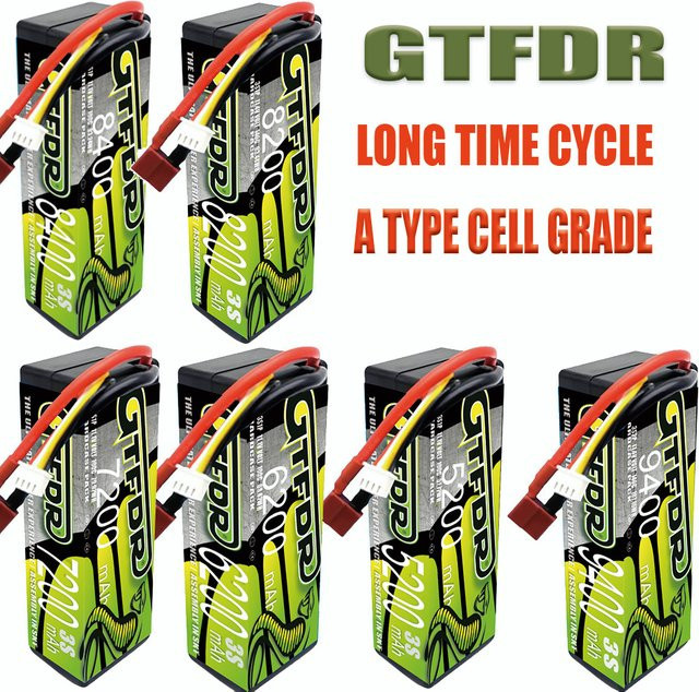 Gtfdr Lipo Batterie 11,1 V 11,4 V HV für Hubschrauber FPV RC Auto - Bild 1