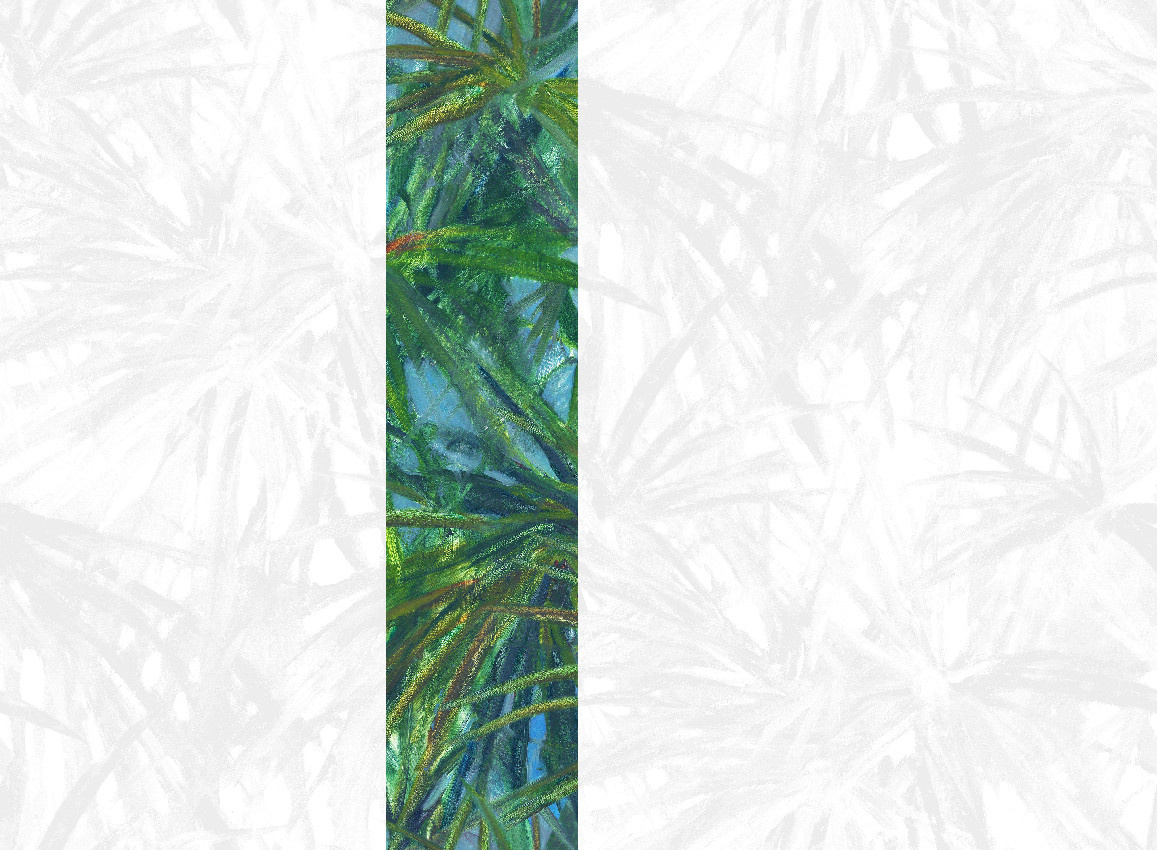 Jannelli & Volpi Mural Matira Green Panel 3 Florales Wandpaneel in Grün - Bild 1