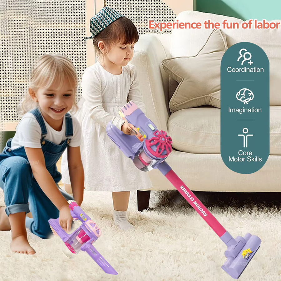 Chriyungel Kinder-Staubsauger-Spielzeug, Reinigungsspielzeug - Bild 3