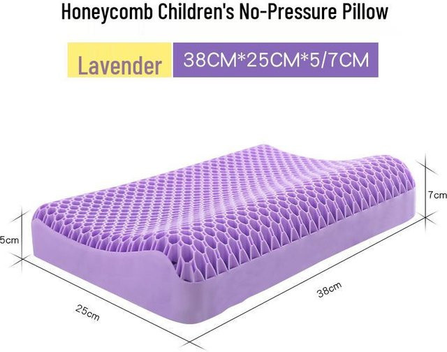 HomeHarmony TPE Pektin Kissen aus Latex, druckentlastend und waschbar, Pink/Lila - Bild 1