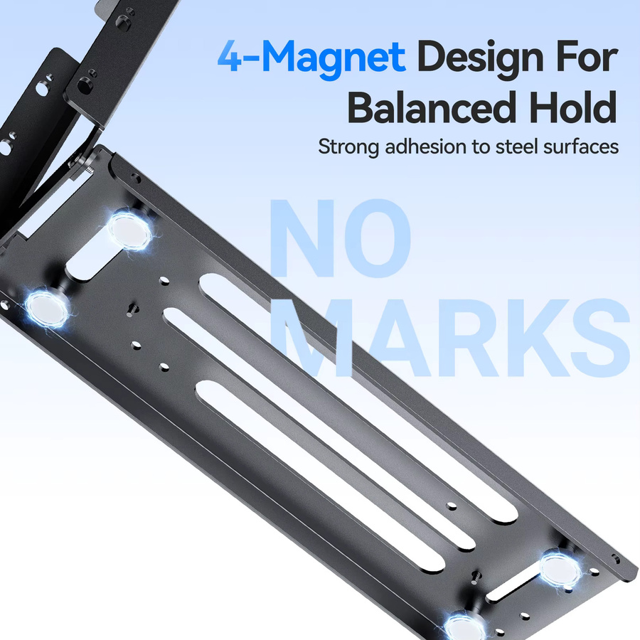 JEYI Vertikale Grafikkarten-Montagehalterung aus Aluminium in Schwarz, kompatibel mit PCIe 3.0/4.0/5.0-Verlängerungskabeln für 2/3 Steckplätze - Bild 2