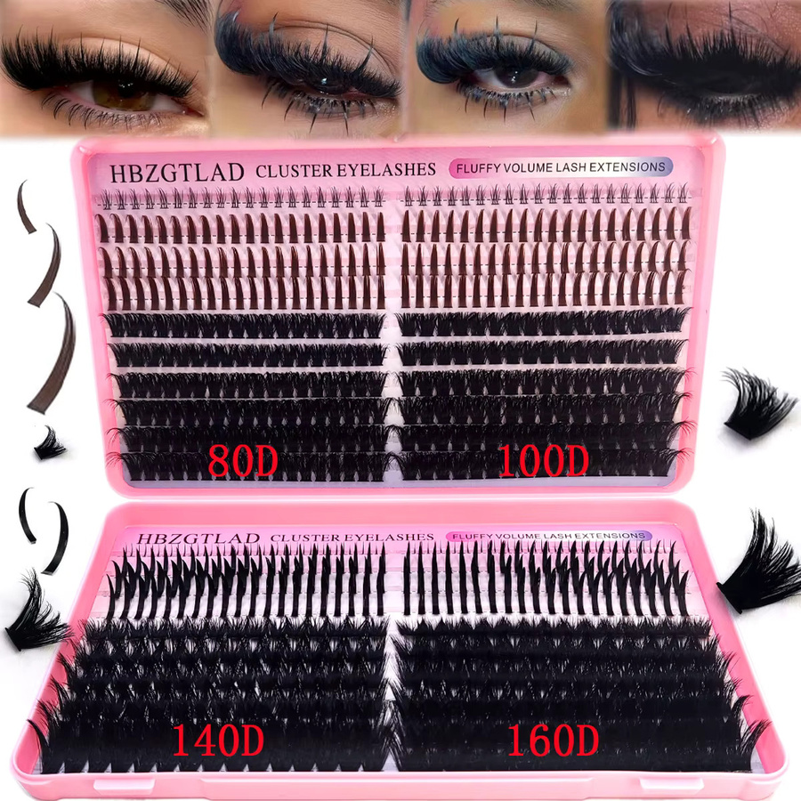 AMSDCN Wimpernbüschel, Black, Unisex - Bild 5