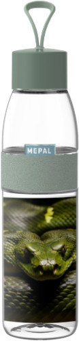 Mepal Trinkflasche mit Schlangen-Design in Transparent, individuell mit Namen und Foto bedruckbar, 500 ml - Bild 1