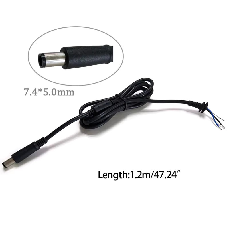 Dell DC-Netzteilstecker mit Nadel, runder Barrel-Plug, Schwarz, 7,4 x 5,0 mm - Bild 2