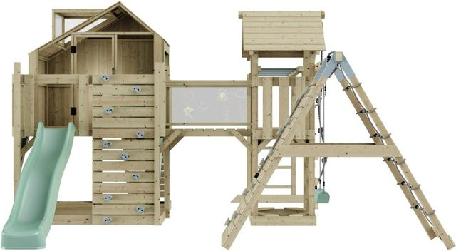OutdoorToys Spielturm Bo mit Kinderschaukel in Mintgrün - Bild 1