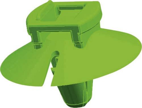 HellermannTyton Kabelbinder T50RSFT6,5-HS-BK-D1 Schwarz mit Spreizanker und Teller, Länge: 200 mm, Breite: 4,60 mm - Bild 1