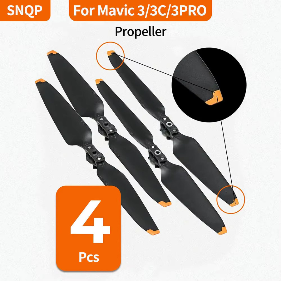DJI 9453F Propeller Set für Mavic 3, Mavic 3 Pro und Mavic 3 Classic in Schwarz mit Schnellverschluss und faltbaren Klingen - Bild 4