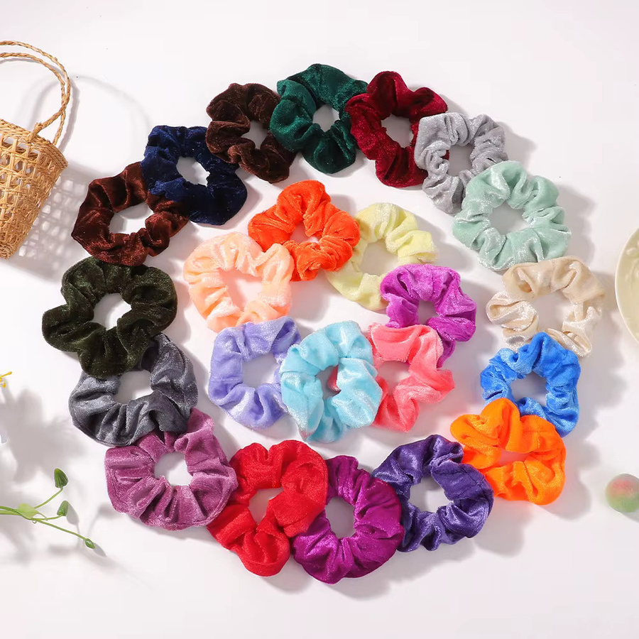 BABY BOWS Set Samt-Haargummis mit rundem Rahmen, 16-teilig, Kinder - Bild 4