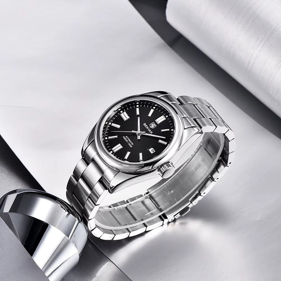 BENYAR Taucheruhr, Automatik, Edelstahl, Schwarz, Herren - Bild 5