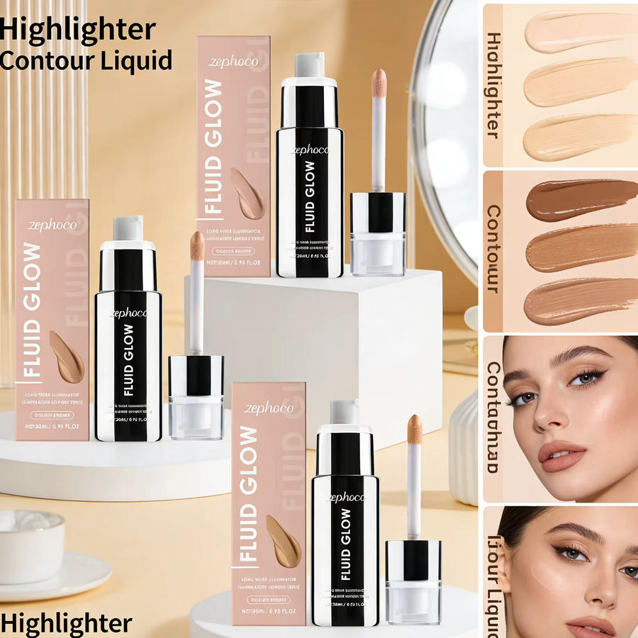 zephoco Golden Glow Highlighter Serum, glänzend, 28 ml - Bild 3