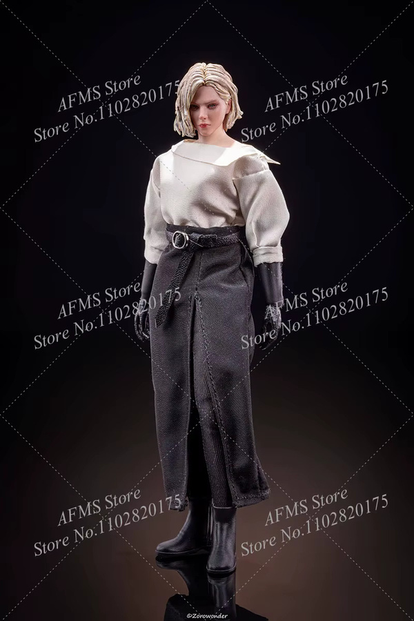 Hot Toys Grace, Sammlerfigur, 1/12 Maßstab, weißes Hemd, Rock, Strümpfe, Kleidungsset - Bild 2
