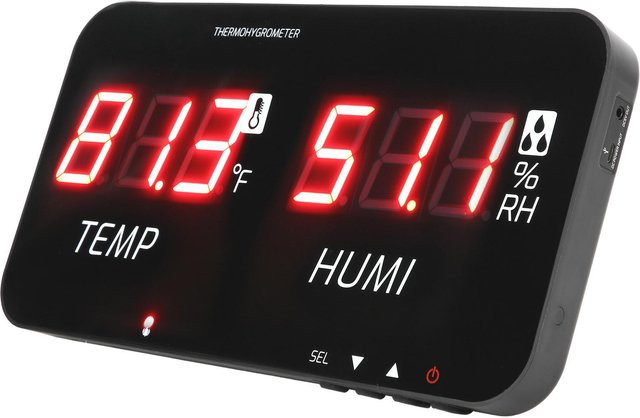Sonoff 2 TA623A Digitales Thermometer und Hygrometer mit LED-Anzeige in Schwarz - Bild 1