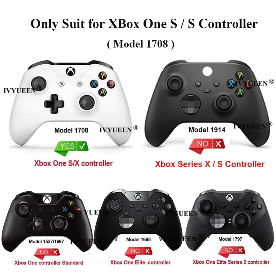 IVYUEEN Ersatz Kontaktpads aus leitfähigem Gummi für Xbox One X S Slim Controller, Grau, 3–10 Stück - Bild 3