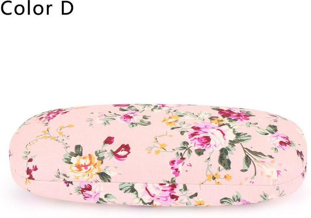 Brillenetui Hartschalenetui, White, Pink - Bild 1