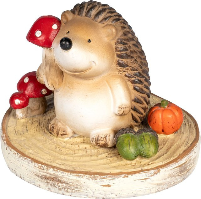 Dekofigur Herbst-Igel von viva domo in Braun - Bild 1