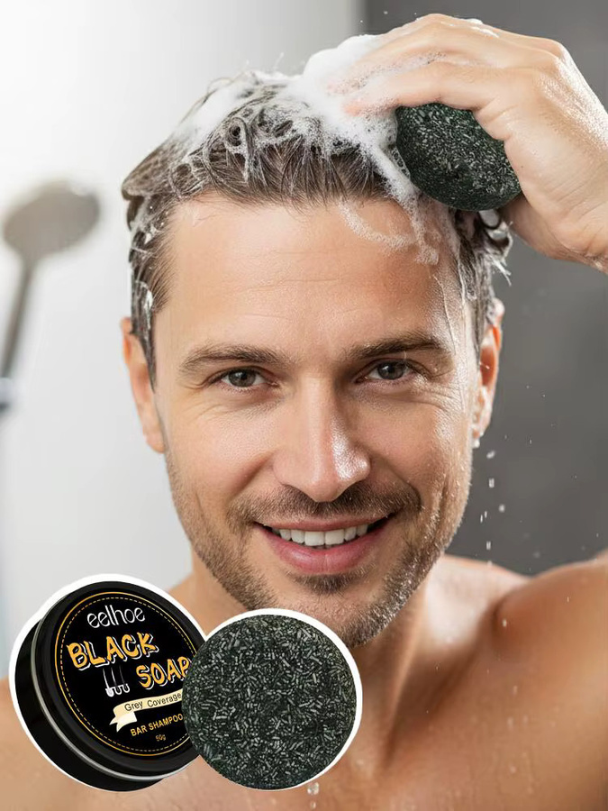eelhoe Haarverdunkelndes Shampoo-Bar, Unisex, gegen Schuppen - Bild 7