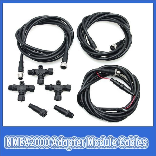 MAIMEIMI NMEA2000 Adapter Modul T-Typ Multifunktionskonverter für serielle Datenvernetzung mariner elektronischer Geräte in Schwarz - Bild 1