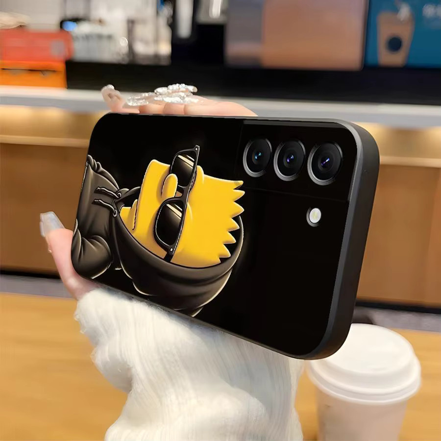 Simpsons Cartoon Handyhülle für Samsung Galaxy Note, S24, S23, S21, S20 und weitere Modelle, Multicolor - Bild 3