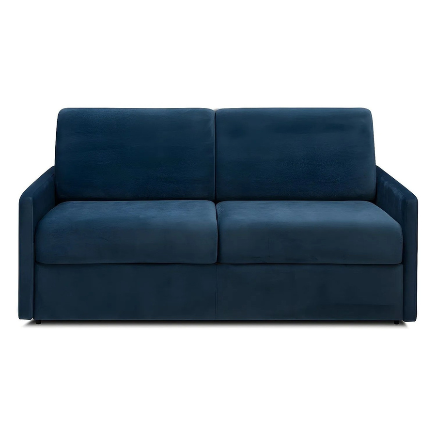 Vente-unique Schlafsofa Calife in Marineblau mit Samtbezug, Breite: 170 cm - Bild 2