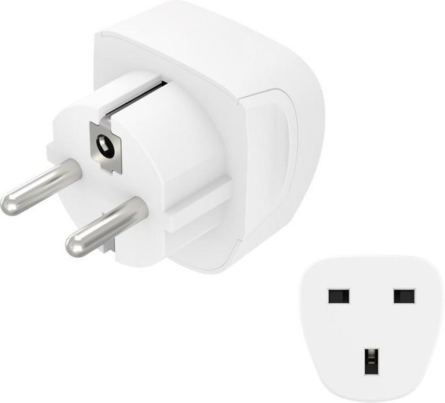 Hama Reiseadapter Typ G 3-polig für Geräte aus England, Commonwealth und UK in Weiß - Bild 1